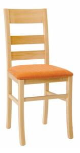 Stima Dřevěná jídelní židle LORI | Odstín: bílá,Sedák: carabu grigio 110