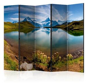 Paraván - Lake with mountain reflection, Switzerland [Room Dividers]