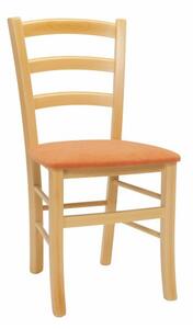 Stima Dřevěná jídelní židle PAYSANE LÁTKA | Odstín: třešeň,Sedák: miron senape 145