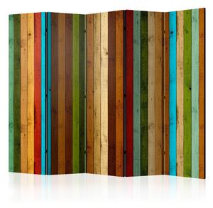 Paraván - Wooden rainbow [Room Dividers]