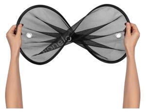 Lionelo - Sluneční clona s přísavkou SUNSHADE 2 ks Black