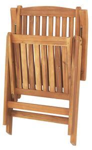 Set 6 ks. zahradních židlí Jakarta (světlé dřevo). 1035722