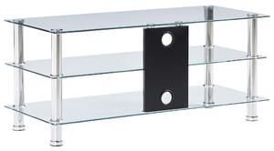 TV stolek - tvrzené sklo - průhledný | 90x40x40 cm