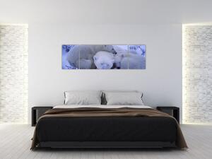 Obraz - Lední medvídci (170x50 cm)