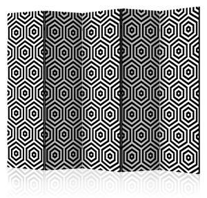 Paraván - Black and White Hypnosis [Room Dividers]