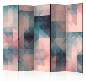 Paraván - Pixels (Green and Pink) [Room Dividers]