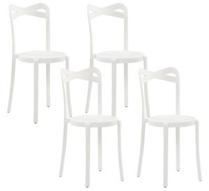 Set 4 ks. jídelních židlí Carey (bílá). 1035773