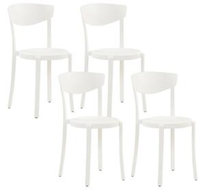 Set 4 ks. jídelních židlí Valerie (bílá). 1035764
