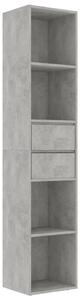 Knihovna Jaz - betonově šedá | 36x30x171 cm