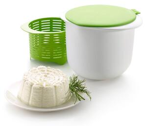 Nádoba na přípravu domácího sýru v mikrovlnce Lékué Cheese Maker | zelená