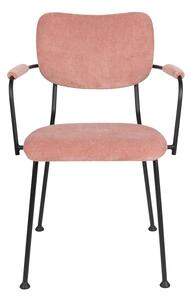 Světle růžové jídelní židle v sadě 2 ks Benson – Zuiver