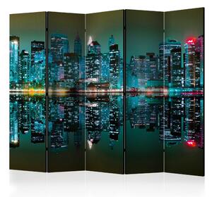 Paraván - Gold reflections - NYC II [Room Dividers]