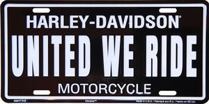 Americká SPZ Harley Davidson United We Ride