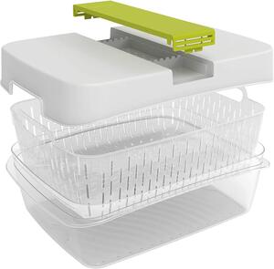 Rotho Speciální box na ovoce a zeleninu, s ventilací a filtrem, do lednice, Fridge Fresh, 6,4l