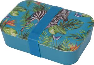 Excellent Houseware Svačinový box s gumičkou, Zebra