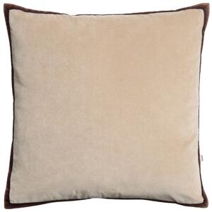 Kave Home Béžový sametový povlak na polštář Niroi 60 x 60 cm