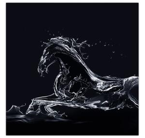 Obraz - Kůň a voda (30x30 cm)