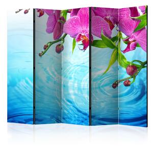 Paraván - Orchids over Water II [Room Dividers]