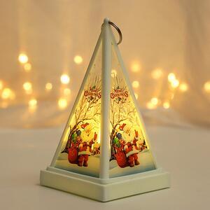 Vnon LED dekoran lucerna, jehlanov, 17 cm, rzn varianty na vbr Motiv: Santa Claus s drky