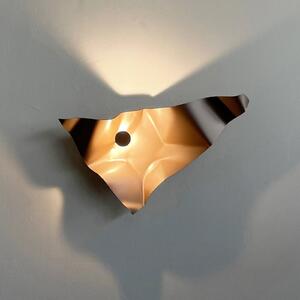 Knikerboker LED nástěnné světlo Zona d'ombra, růžová, 79 cm, stmívatelný, Fialová / růžová / barva růže, Obývací pokoj / jídelna, kov, Design