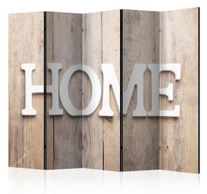 Paraván - Room divider - Home on wooden boards