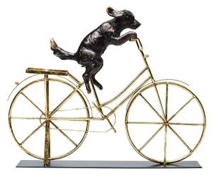 Kovová soška Dog with Bicycle – Kare Design