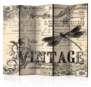Paraván - Vintage Correspondence II [Room Dividers]
