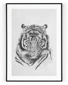 Plakát / Obraz Tygr Pololesklý saténový papír A4 - 21 x 29,7 cm