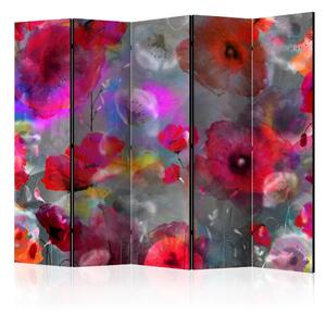 Paraván - Painted Poppies II [Room Dividers]