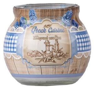 Sklo Dekor 80 x 72 mm Greek cuisine vonná svíčka