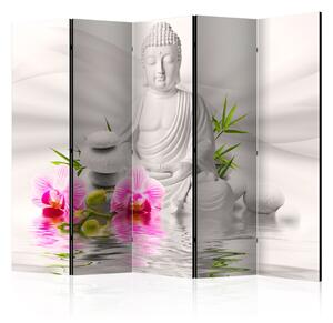 Paraván - Buddha and Orchids II [Room Dividers]