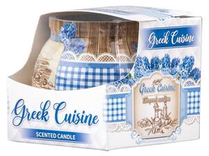 Sklo Dekor 80 x 72 mm Greek cuisine vonná svíčka