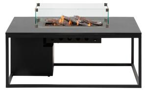 COSI Stůl s plynovým ohništěm - typ Cosiloft 120 černý rám / černá deska