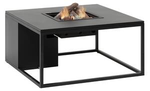 COSI Stůl s plynovým ohništěm - typ Cosiloft 100 černý rám / černá deska