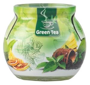 Vonná svíčka ve skle dekorační, Green tea 80 x 72 mm