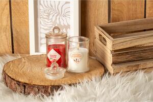 Emocio Sklo 60x112 mm se skleněným víčkem Cotton Blossom vonná svíčka