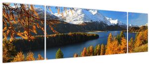 Obraz - Podzim v Alpách (170x50 cm)