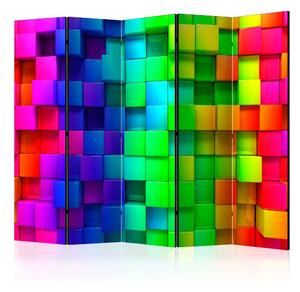 Paraván - Colourful Cubes II [Room Dividers]
