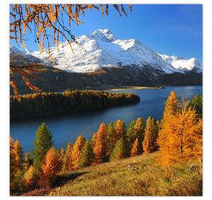 Obraz - Podzim v Alpách (30x30 cm)