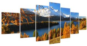 Obraz - Podzim v Alpách (210x100 cm)