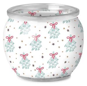Emocio Sklo Dekor 70x62 mm Mistletoe Magic - Snowflake, vonná svíčka