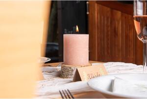 Bolsius Rustic Shine Válec 68x80mm Misty Pink, růžová svíčka