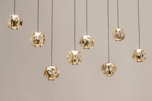 Závěsné LED svítidlo Benelux Organic Crystal Gold 8 Lineo (LMD)