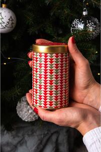 Emocio červená vonná svíčka v plechové dóze 77x127 mm - Merry Christmas