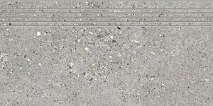 Schodovka Fineza Breccia šedá 30x60 cm mat SCBRECCIA36GR