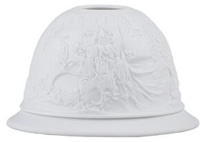 Svícen porcelán 118X85X118mm na čaj. svíčku mix, bílá