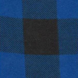 Bavlněná flanelová látka Kostka Modrá 4x4 cm