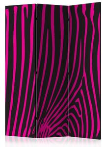 Paraván - Zebra pattern (violet) [Room Dividers]