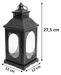 Dekorační lucerna ROSEHILL 27,5 cm černá