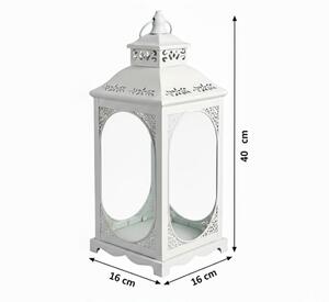 Dekorační lucerna ROSEHILL 27,5 cm bílá